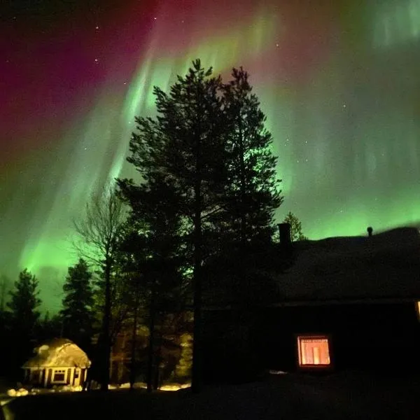 Northern Light Villa Ylläs with a Jacuzzi,sauna&sledges, hotel en Ylläsjärvi
