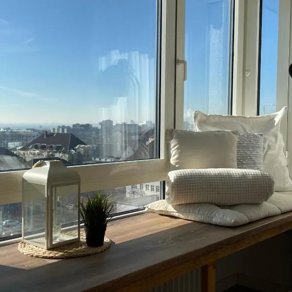 Yachtpanorama Weser und Yachthafenblick 1 Zi 7OG, hotel din Bremerhaven