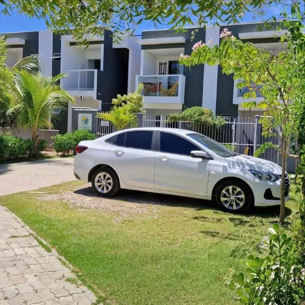 MSFlats Paripueira Praia Wifi Ar Cozinha e Varanda Nascente c Rede，位于帕里普埃拉的酒店