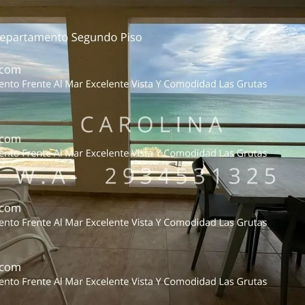 VISTA AL MAR Departamento Frente Al Mar Excelente Vista Y Comodidad Las Grutas, hotel en Las Grutas