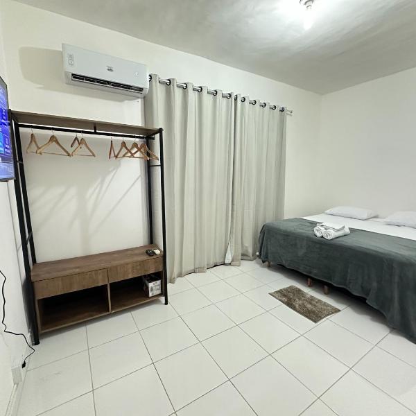 Apartamento Flat 101 com sacada e vista em Belém Pedreira