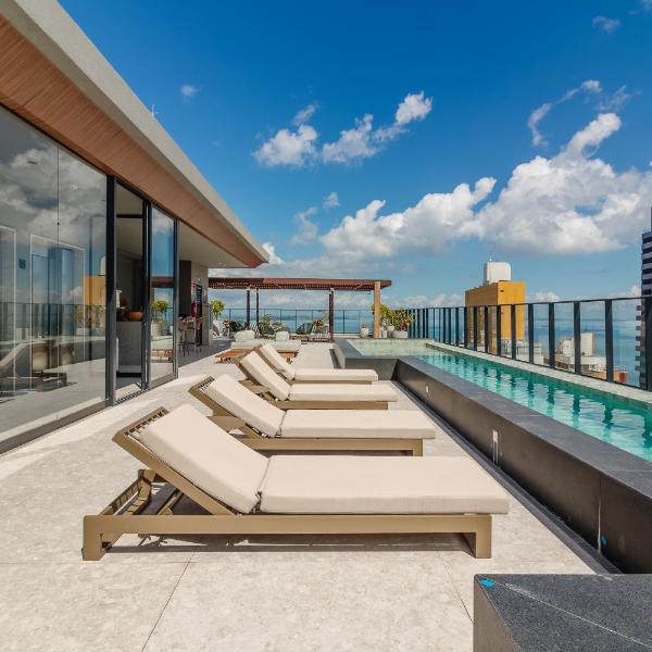 Lofts Luxo Varanda Vista Mar Gyn Piscina na Vitoria VIP Exclusive Gold