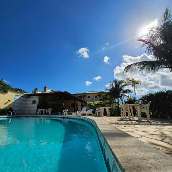 Apartamento com 2 suítes com ar condicionado, piscina, churrasqueira e sauna