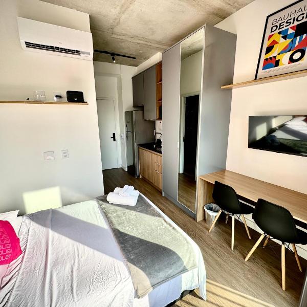 Studio Novíssimo Vila Olímpia Premium! Academia Spinning CoWorking Beach Tennis Lavanderia Sala de Massagem! 9 min Congonhas - Foto 2
