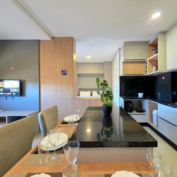 Flat novo e moderno, 4 pessoas ao lado do Paraguai - Foto 4