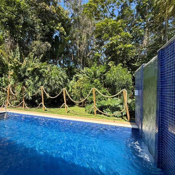 Casa Riviera de São Lourenço piscina , cascata, sauna, 4 suítes ar cond, área gourmet churrasqueira, 6 vagas de garagem, enxoval não fornecido, a casa conta com dependência de serviço com banheiro, Tv 75 e Tv 55 e Wi Fi