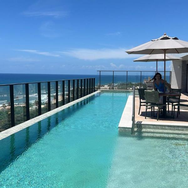Studio Rooftop em frente ao Mar na Praia de itapua - Foto 5