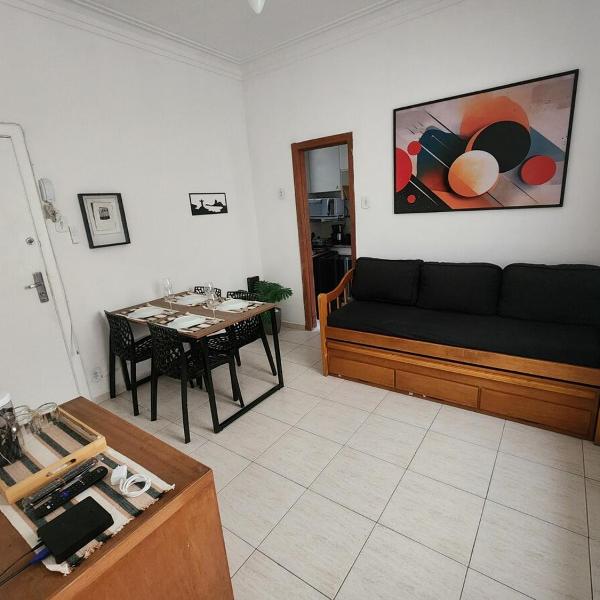 Sala e quarto a 1 quadra da praia de Copacabana - Foto 4