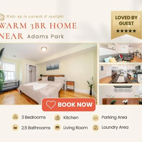 39 - 3BR Quincy - Stunning Townhouse near Adams, ξενοδοχείο σε Quincy