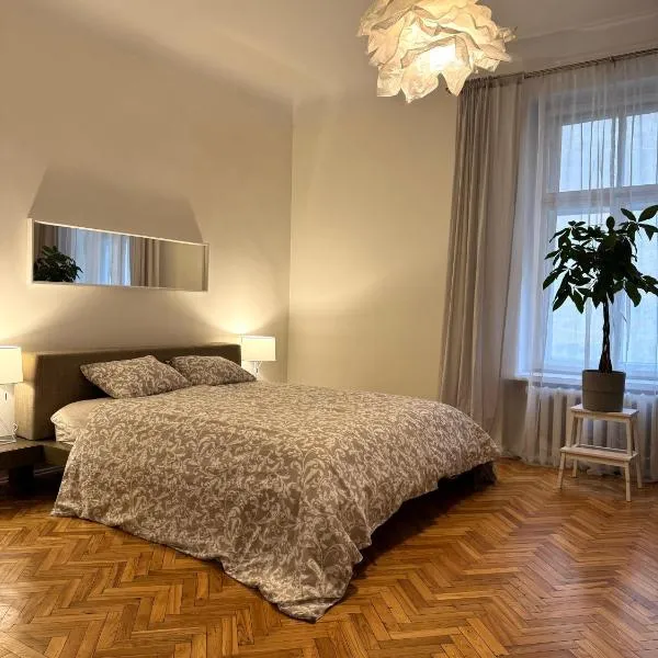 Spacious Apartment in Art Nouveau District Free Parking, hotel in Riga