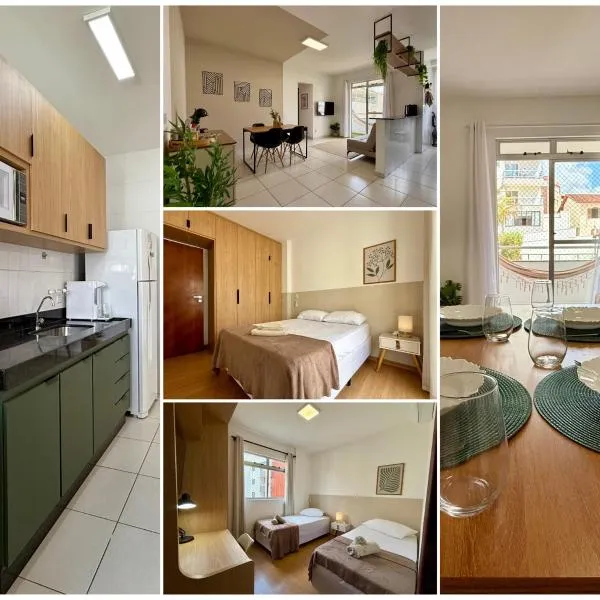 Apartamento central com ar condicionado e 3 smart TVs - UFV a 1km, hotel en Viçosa