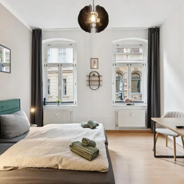 Larooms Halle - Apartment KU11 - 2 Schlafzimmer - 4 Betten - Waschmaschine & Trockner, hôtel à Halle-sur-Saale