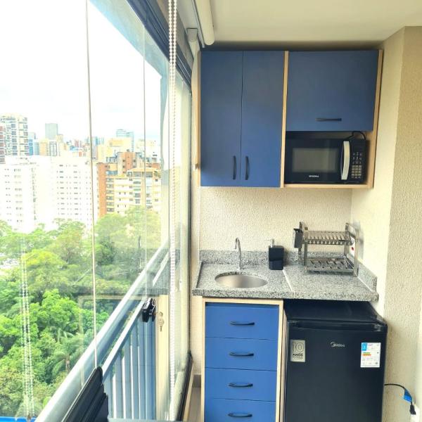 Studio Moderno no Campo Belo com 2 camas próximo do Aeroporto e Metrô