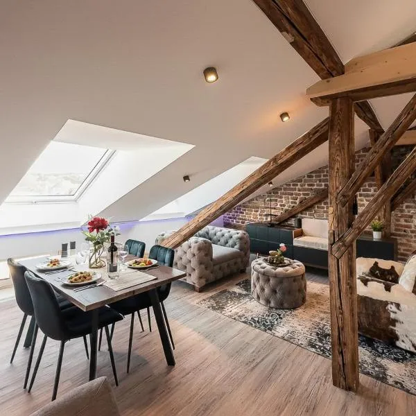 Loft mit Küche I Self Check-in I Parkplatz I WIFI I CREST Housing, hotel in Passau