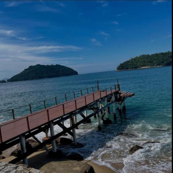 Casa Frente Mar com pier