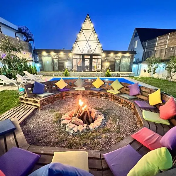 Qafqaz Mountside Chalet、ガバラのホテル