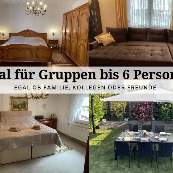 Apartment Rosie - Rustikal und top ausgestattet und ideal für Gruppen bis 6 Personen und Hund, egal ob Familie, Kollegen oder Freunde, 85qm mit Garten und eigener Garage, hotel em Riegelsberg