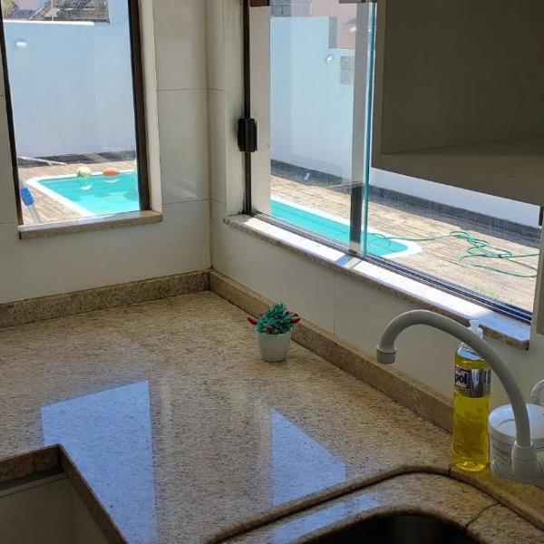 Confortável casa 3d com piscina, ideal para 6 pessoas 650 mt Praia - Foto 3
