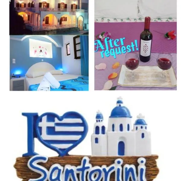 Evelina Beach Pension is undoubtedly a part of your vacation beside the sea,Who wants to swim in a box of chemicals,Enjoy the beauty of the ocean,the horizon,the sky There is nothing like a morning walk on a beach,Beachlife definitely has a different vibe, hotel din Perissa