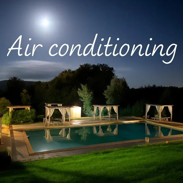 Agriturismo La Burraia vicino a San Gimignano-Air conditioning-EV wallbox、ガンバッシ・テルメのホテル