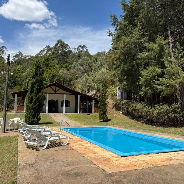 Rancho c/ piscina, churrasqueira, natureza e lazer