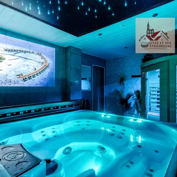 Gites Spa Strasbourg - Villa Cerf - SPA Privé, Sauna, Borne d'arcade, Babyfoot, hotel v destinaci Ittenheim