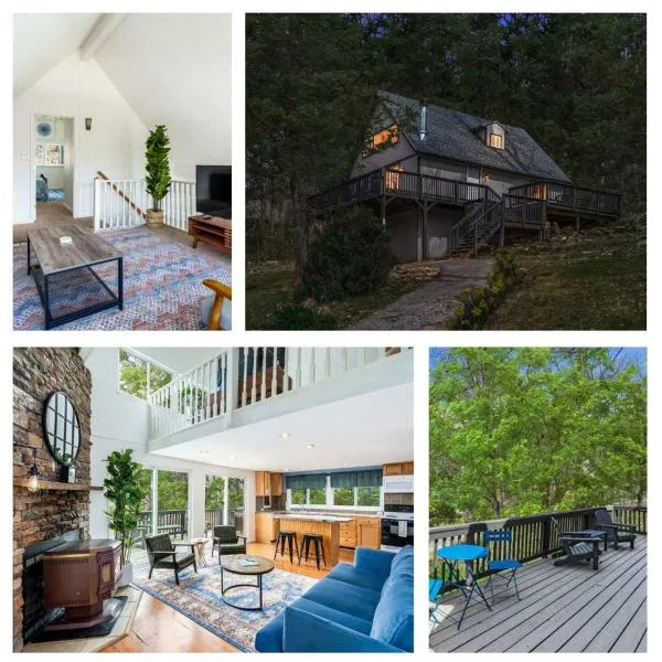 Hot Tub, Wraparound Deck, & WiFi at Chalet Cabin, hotel in Inwood