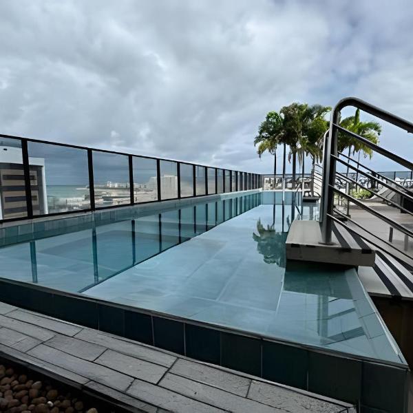 Apê próximo a praia, com ar, piscina, jacuzzi - Foto 4
