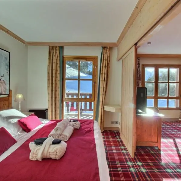ARC 1950, Appartement 1 chambre, 4 personnes, Exposition Sud, SAUNA, HAMMAM, JACUZZI, PISCINE, hotel in Arc 1950