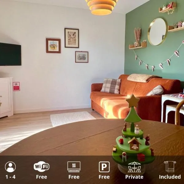 La Grange - Ground Floor Apartment, Terrace, Free Private Parking, Near Colmar, Hotel in Sainte-Croix-en-Plaine