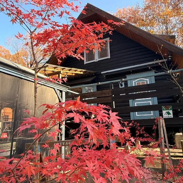 森の中の大型ログハウス最大16名可ペット同伴OkコテージLog, hotel in Nasu