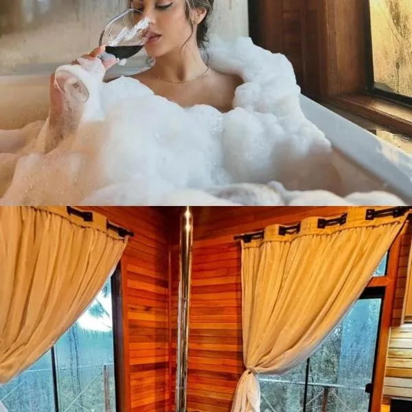 Cabana Alpen Ville com Banheira - Rural - 02, hôtel à Bom Jardim da Serra