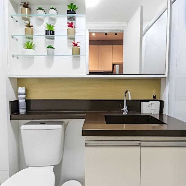 D203 Studio Luxo com Vaga e Ar Condicionado Prox Santa Cruz, CAVS e Hospitais - Foto 3