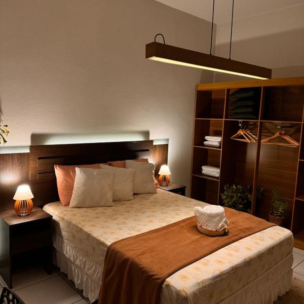 Quarto aconchegante com vista praia - localização excepcional - Não é Ap completo