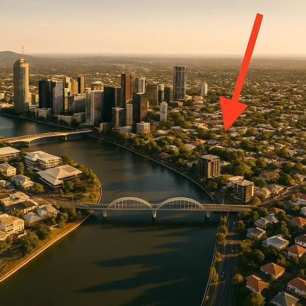 Brisbane CBD - 2BR - Sleeps 6 - Snacks WIFI - Parking, viešbutis Brisbene