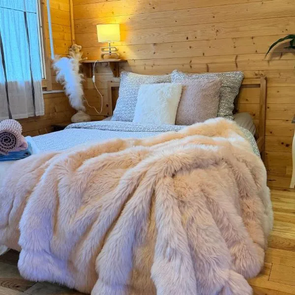Viesnīca Chalet avec salle d'eau pilsētā Chavagne