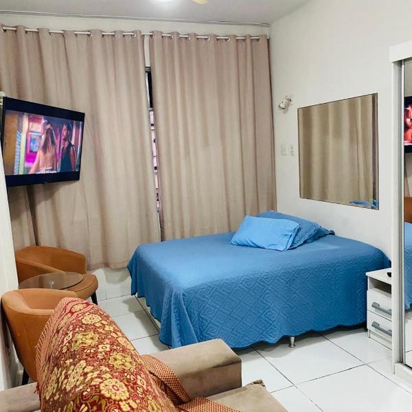 flat Copacabana 1 quadra da praia
