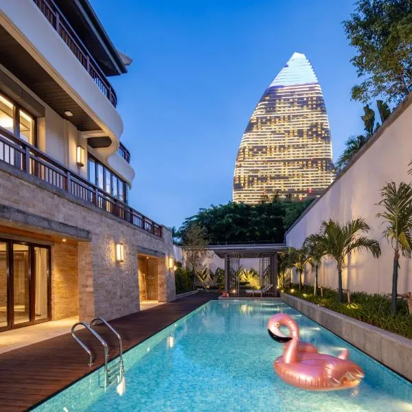 Sanya Haitang Bay Renguan Pool Villa Hotel -100 meters from the beach, adjacent to Atlantis Water World and duty free shops, hotel u gradu 'Sanya'