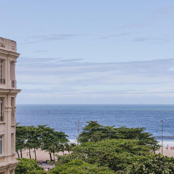 Apart 2 quartos com garagem vista mar Copacabana