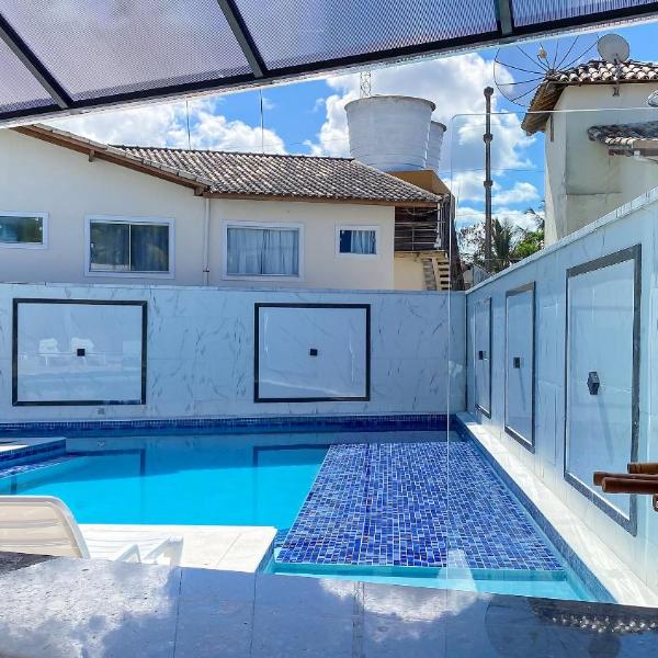Casa Duplex 2 quartos com ar condicionado, sala, cozinha completa e internet privativa, a 80m metros da Praia de Taperapuã. Residencial Vila dos Diamantes, condomínio com piscina, 1 vaga de garagem e área gourmet - Foto 4