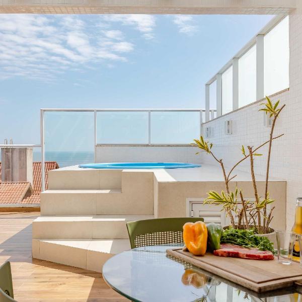 Ampla Cobertura Duplex com Hidro a 20m da Praia de Bombas - Foto 4
