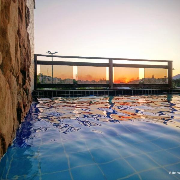 Piscina Churrasqueira e paz Casa de Campo da Jeanne em Campo Grande, Rio de Janeiro