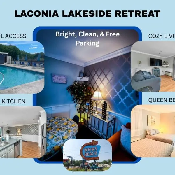 Escape to a Modern Laconia Condo With Pool, Balcony & Free Parking!, ξενοδοχείο στη Laconia