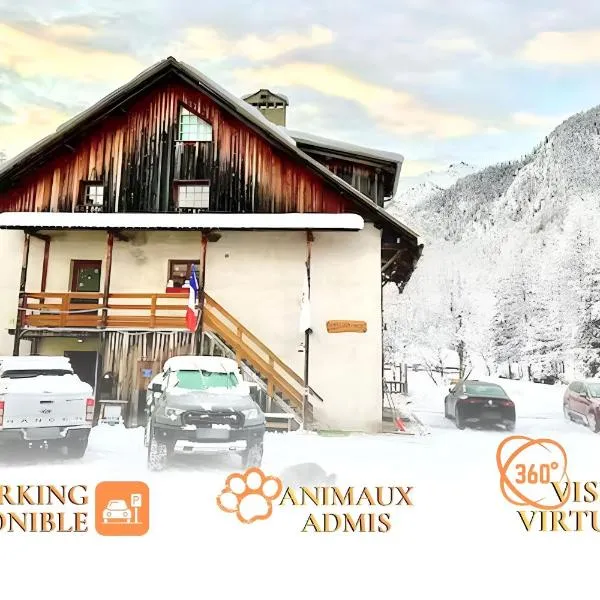 CASA-La Lorraine lovely studio in a chalet St-Véran 4p，位于La Chalp-Sainte-Agathe的酒店