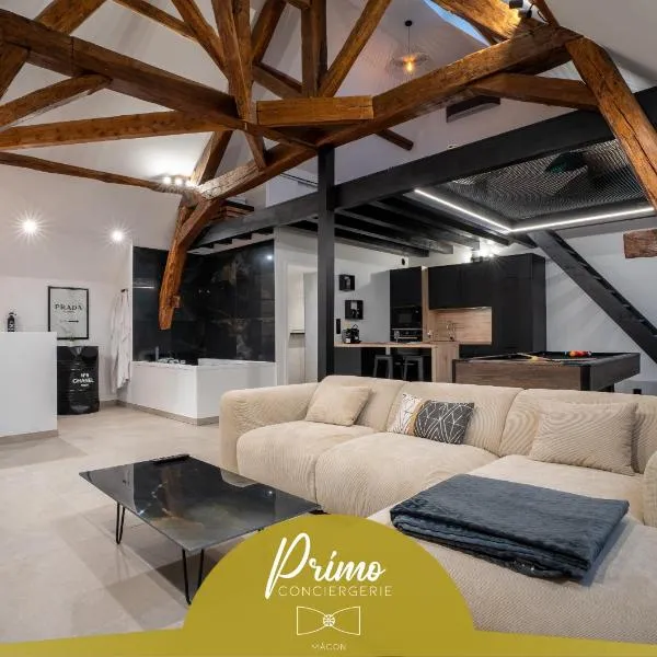 Le Saint-André - Clim - Loft romantique avec Jacuzzi - By Primo, hotel en Buxy