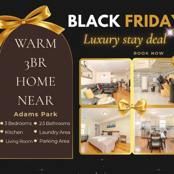 39 - 3BR Quincy - Stunning Townhouse near Adams, hotel in Quincy