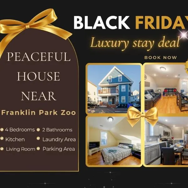 233-3 - 4BR Boston - Peaceful Escape near Park Zoo, hotel in Boston