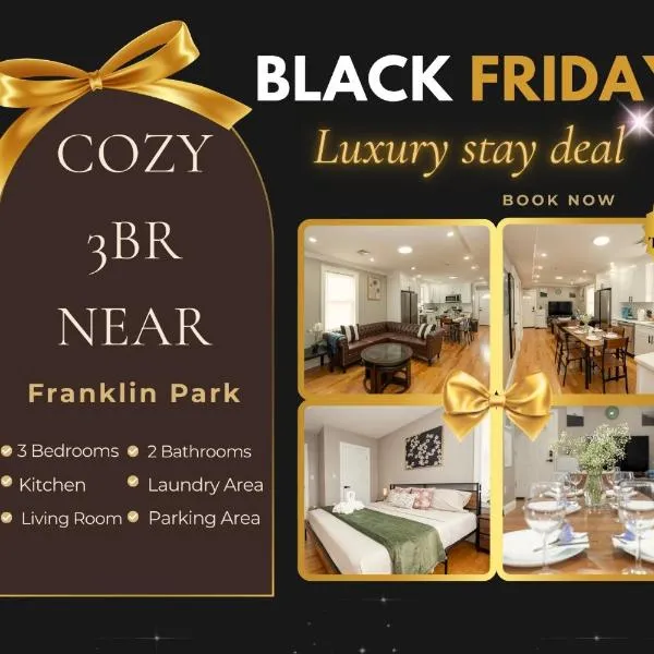 558-2 3BR Boston - Modern Nest near Franklin Park, hotel v destinaci Boston