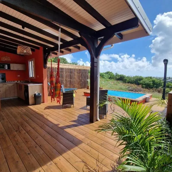 Le Maliata Villa Vue Mer Piscine Privée, hôtel à Saint-François