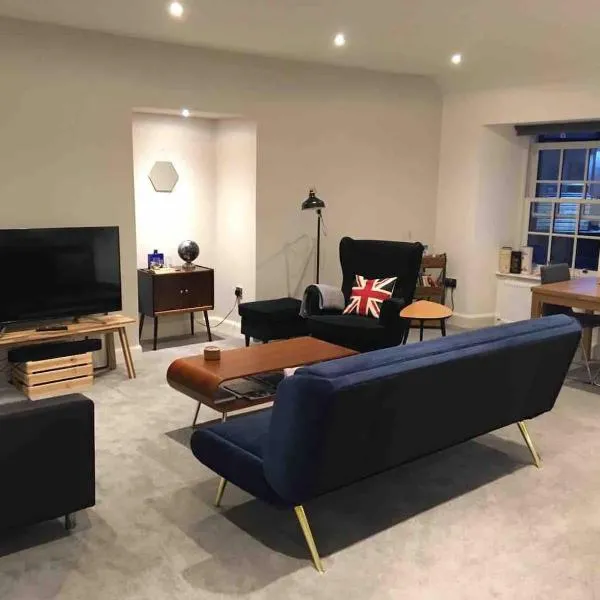 Modern loft style apartment in converted church, hotel in Edinburgh